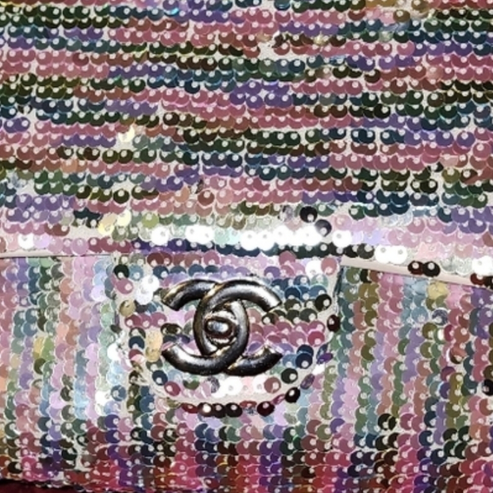 Silver Sequence Purse $300 - image 1
